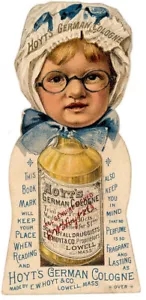Marcador de libro de tarjetas comerciales troqueladas VICTORIANO HOYT'S colonia alemana y rubifoam - Imagen 1 de 4