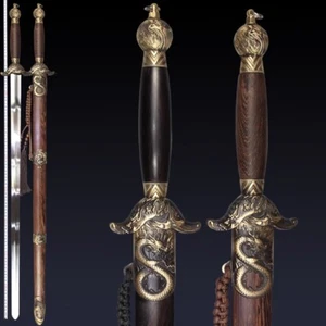 China GongFu Martial arts Perform Dragon Phoenix TaiJi Jian Soft Blade Sword 817 - Picture 1 of 17