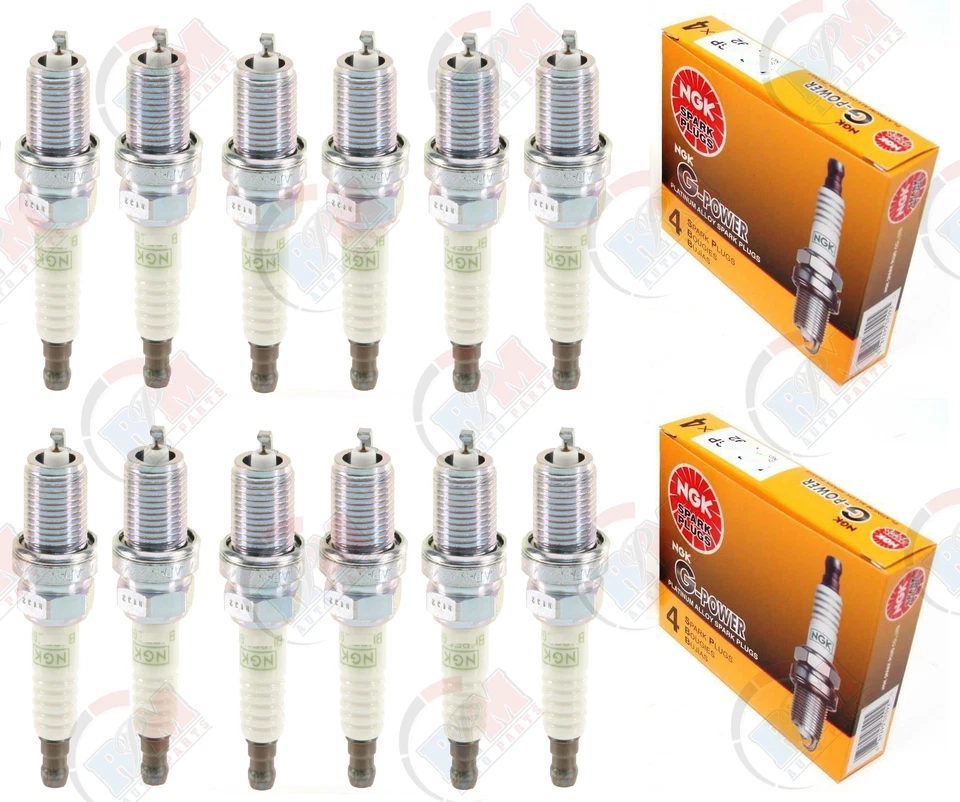 Velas de ignição NGK "PLATINUM" (conjunto de 12) 1998-2004 para Mercedes-Benz E320 3.2L V6 - Imagem 1 de 1