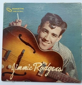 1958 JIMMIE RODGERS DEBUT LP ROULETTE - Rare ROCK TEEN SOUND - Picture 1 of 6