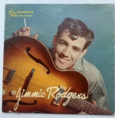 1958 JIMMIE RODGERS DEBUT LP ROULETTE - Rare ROCK TEEN SOUND - Image 1 of 4