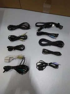 LOTTO DI 10 Sconosciuta Per Varie Marche & Modello Audio Stereo Cavo Usato - Foto 1 di 17