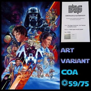 Martin Ansin Star Wars Empire Strikes Back impresión artística panel acrílico ML certificado de autenticidad 59/75 - Imagen 1 de 23