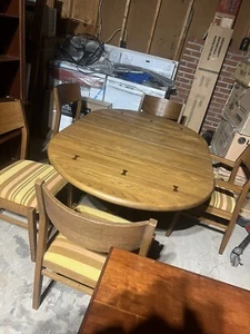 Conant Ball 6 Chair Dining Set W/ Matching Cabinets - Picture 1 of 11