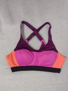 VSX Victoria’s Secret Sports Bra Lightweight Size 32A Purple, Pink, Orange - Picture 1 of 7