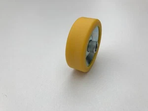 rueda roldana acero Ø 48 mm con PUR cover para riel carril de rodillos - Imagen 1 de 3