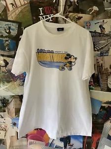 Camiseta gráfica rara Walt Disney World Marathon 2001 blanca Mickey Mouse talla XL - Imagen 1 de 6