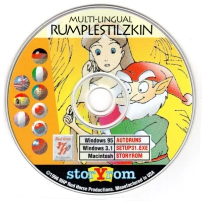 Rumplestilzkin (Ages 4+) 9 Languages (CD, 1996) for Win/Mac - NEW CD in SLEEVE - Image 1 of 3