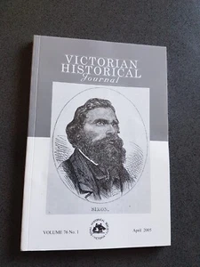 VICTORIAN HISTORICAL JOURNAL BOOK volume 76 no1 april 2005 excellent SIMON WONGA - Picture 1 of 2