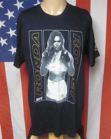 RONDA ROUSEY mixed martial arts T shirt 2016 lrg tee UFC Reebok MMA judoka NWT Cover