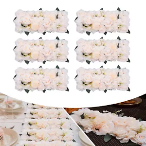 Wedding Dining Table Flower Centerpiece Silk Rose Flower Arrangement 6Pcs Table - Picture 1 of 24
