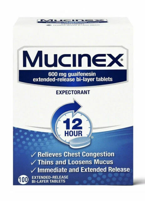 Mucinex SE 12 HR Chest Congestion Expectorant Tablets - 100 Count