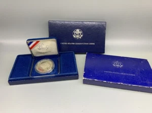 1987-S PROOF U.S. CONSTITUTION 200TH ANNIVERSARY SILVER DOLLAR COIN (C15) - Picture 1 of 6