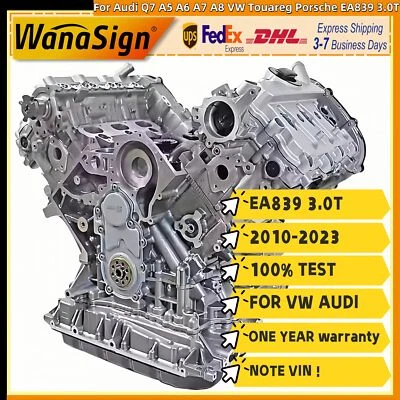Long Block Engine Assembly For Audi Q7 A5 A6 A7 A8 VW Touareg Porsche EA839 3.0T - Image 1 of 4