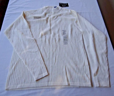 Sears Trader Bay 128 Natural Medium Classic Knit Sweater Top Wool/Acrylic $6.99 - Image 1 of 4