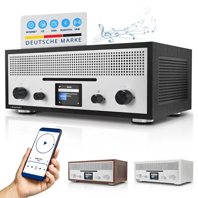 Blaupunkt Nostalgieradio Milano in Schwarz, Bluetooth, CD, Radio, Holzgehäuse - Bild 1 von 4