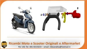 PER PIAGGIO LIBERTY 125/150 I-GET BLOCCA CAVALLETTO PUSH E BLOCK ANTIFURTO MECC - Imagen 1 de 1