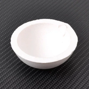 Quarz Silica Schmelztiegel Schmelzschale Schmelztopf Tiegel Crucible Golds  150g - Bild 1 von 4