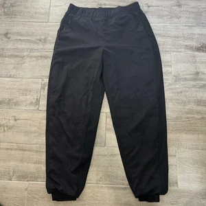 Athleta Brooklyn gefütterte Camouflage Jogginghose Damen schwarz grau Tarnmuster Taschen Größe 6 - Bild 1 von 8