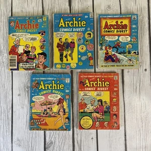 Archie Comics Digest Lot Of (5) 1970’s Archie Comic Full Color Books 06994 (G). - Picture 1 of 18