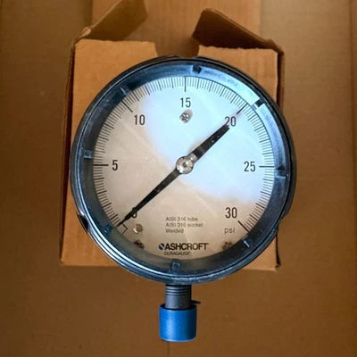 Ashcroft 45-1279-SS-04L-60 Duragauge Pressure Gauge - New Surplus - Image 1 of 3