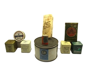 8 - Tabakdosen Sears Garrett Schnupftabak Lucky Strike Pfeife Smoke Chew Pocket Dose - Bild 1 von 21