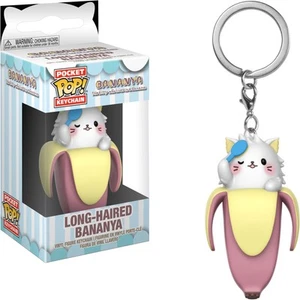 Bananya - Long-Haired Bananya - Llavero Funko Pocket POP! Llavero - Imagen 1 de 2