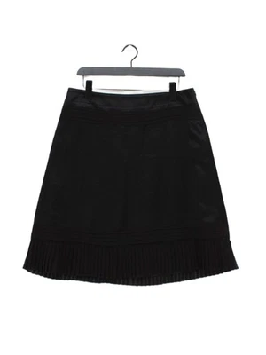 Whistles Women's Mini Skirt UK 14 Black Silk with Cotton, Other Short Mini - Image 1 of 4