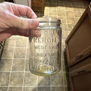 French’s Medford Brand Prepared Mustard Embossed Jar 14 Ounce Net - Picture 1 of 13
