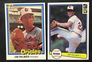 Jim Palmer HOF 1981 Donruss #473-1982 Donruss # 231 Orioles FREE SHIPPING - Picture 1 of 2