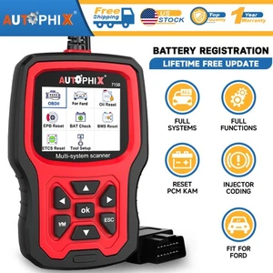 Autophix 7150 Car OBD2 Scanner All System Diagnostic BMS EPB ABS Tool For Ford - Picture 1 of 8