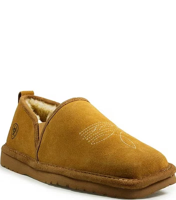 [MEJOR VENDEDOR] Zapatillas de gamuza con lazo Ariat para hombre, castaño Foto 1 de 4