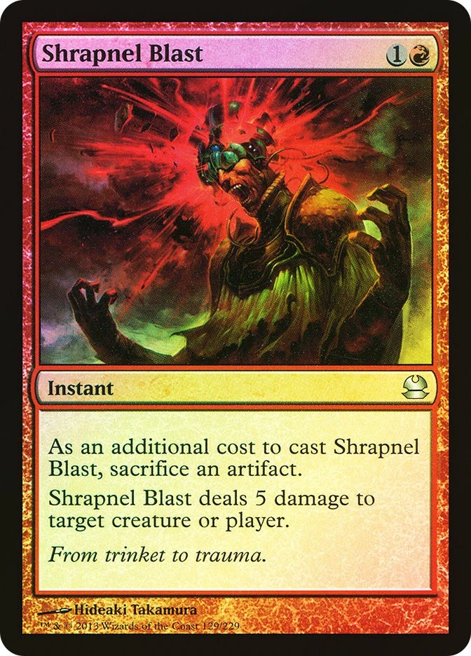 MTG FOIL Shrapnel Blast  - Modern Masters #129 - Image 1 of 1