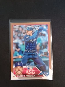 2023 Topps Baseball Update Series Freddie Freeman ASG-25 Gold 23/75 LA Dodgers  - Bild 1 von 2