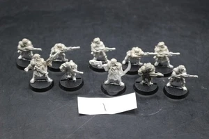 Warhammer 40k Guardia Imperial Tallan Desert Raiders Squad x10 Sargento Metal - Imagen 1 de 7