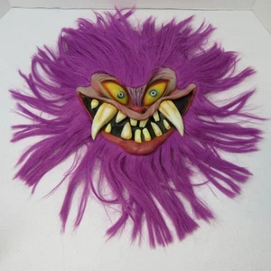 Vintage 2002 The Paper Magic Group Monster Halloween Horror Maske Kobold lila Fell - Bild 1 von 10