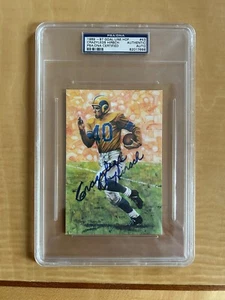 CRAZY LEGS HIRSCH GOAL LINE ART AUTOGRAPH!! PSA CERTIFIED!! PSA SLABBED AUTO!! - Picture 1 of 2