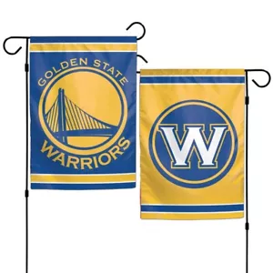 GOLDEN STATE WARRIORS 12"X18" 2 SIDED GARDEN FLAG NEW WINCRAFT 🏀 - Picture 1 of 1