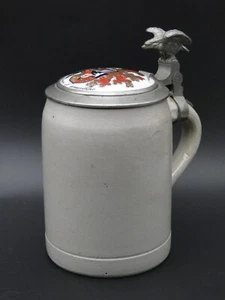 Krug Studentika Keramik Porzellan "Borussia sei´s Panier" Adler Berlin um 1914 - Picture 1 of 17