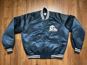 Dallas Cowboys Vintage Satin Jacket Chalk Line NFL Football Size Large 1970s/80s - Picture 1 of 5