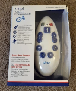 Control remoto de TV SMPL simple fácil de usar control remoto universal botones grandes ideal para personas mayores - Imagen 1 de 5