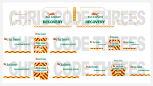 1/76 Code 3 recovery decals set suit Oxford Diecast models - Bus Eireann livery - Picture 1 of 1