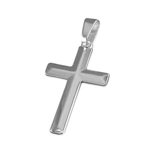 Großer polierter Scheitelkreuz Anhänger Sterlingsilber 925 20x31mm Charm - Bild 1 von 1