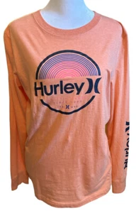 HURLEY Tshirt Youth Sz XL LONG SLEEVE LOGO GRAPHIC - Picture 1 of 4