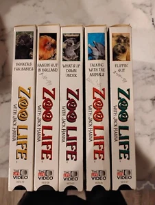 Zoo Life with Jack Hanna 5 VHS Video Tape Lot Talking with the Animals Sea World - Picture 1 of 12