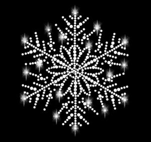 XL STRASSSTEINE SCHNEEFLOCKE BÜGELBILD HOTFIX APPLIKATION STERN FLOCKE EIS klar  - Picture 1 of 4