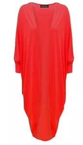 Mujeres Mangas Largas Ala de Murciélago Cárdigan Damas Abierto Novio Largo Maxi Vestido Kimono - Imagen 1 de 18