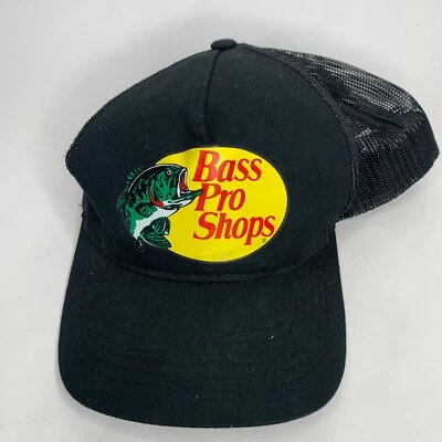 Шляпа дальнобойщика Bass Pro Shops черная регулируемая повседневная - Изображение 1 из 4