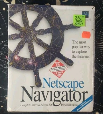 Vtg Netscape Navigator Personal Edition Windows 95+3.1 Rare Software 💾 Discs - Image 1 of 4
