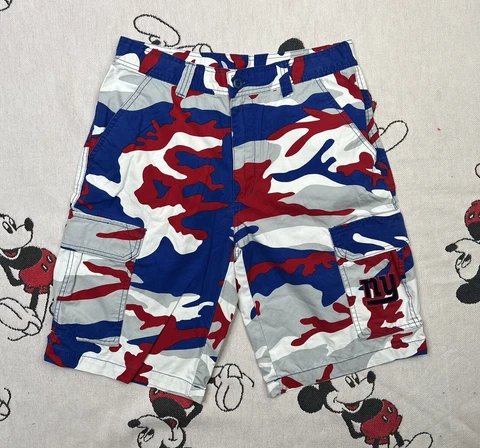 NFL New York Giants Camo Cargo Casual Shorts Men's Size 32 x 12 Cover